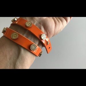 Tory Burch leather wrap bracelet